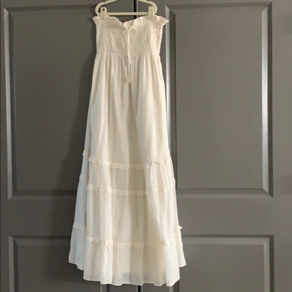 Boho summer strapless maxi dress!